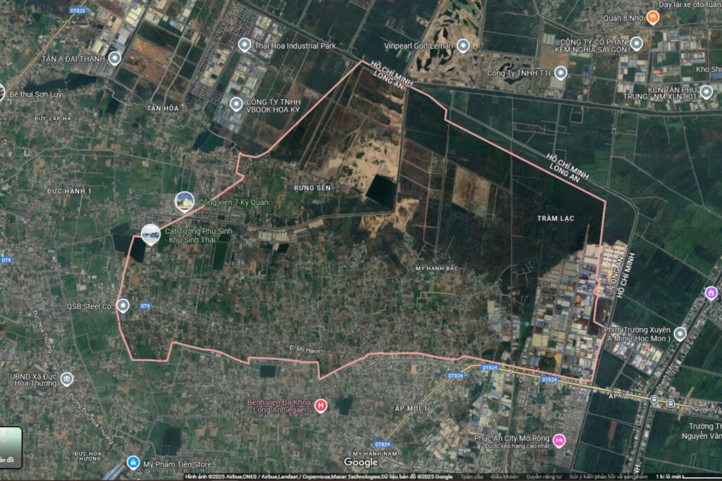 Contact My Hanh Land - Satellite view of Plot No.430 location